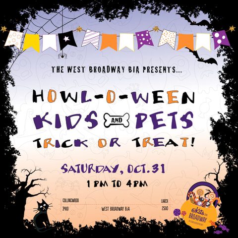 Howl-O-Ween Kids and Pets Trick or Treat on West Broadway